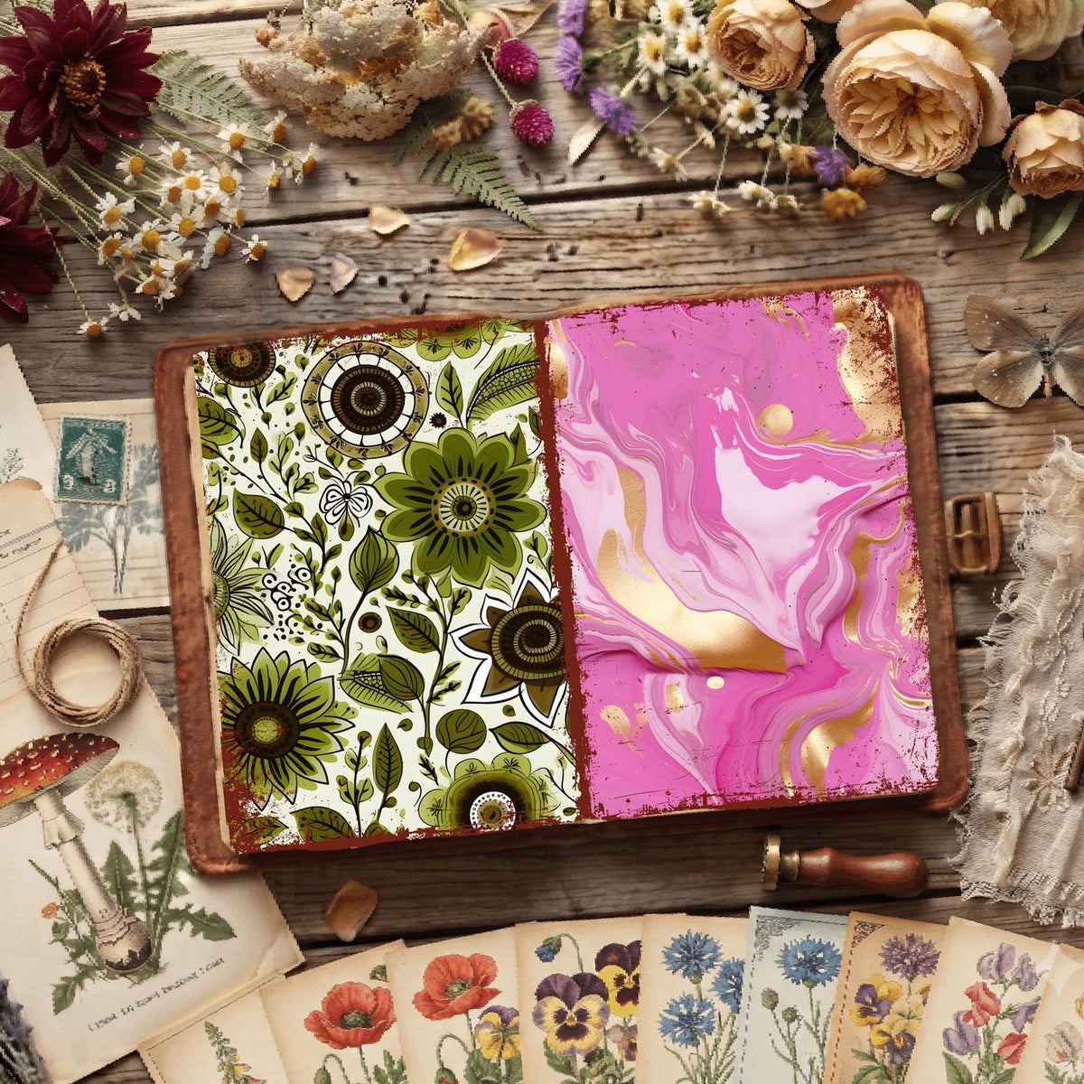 Floral Digital Papers