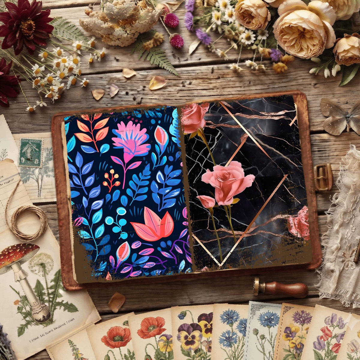 Floral Digital Papers