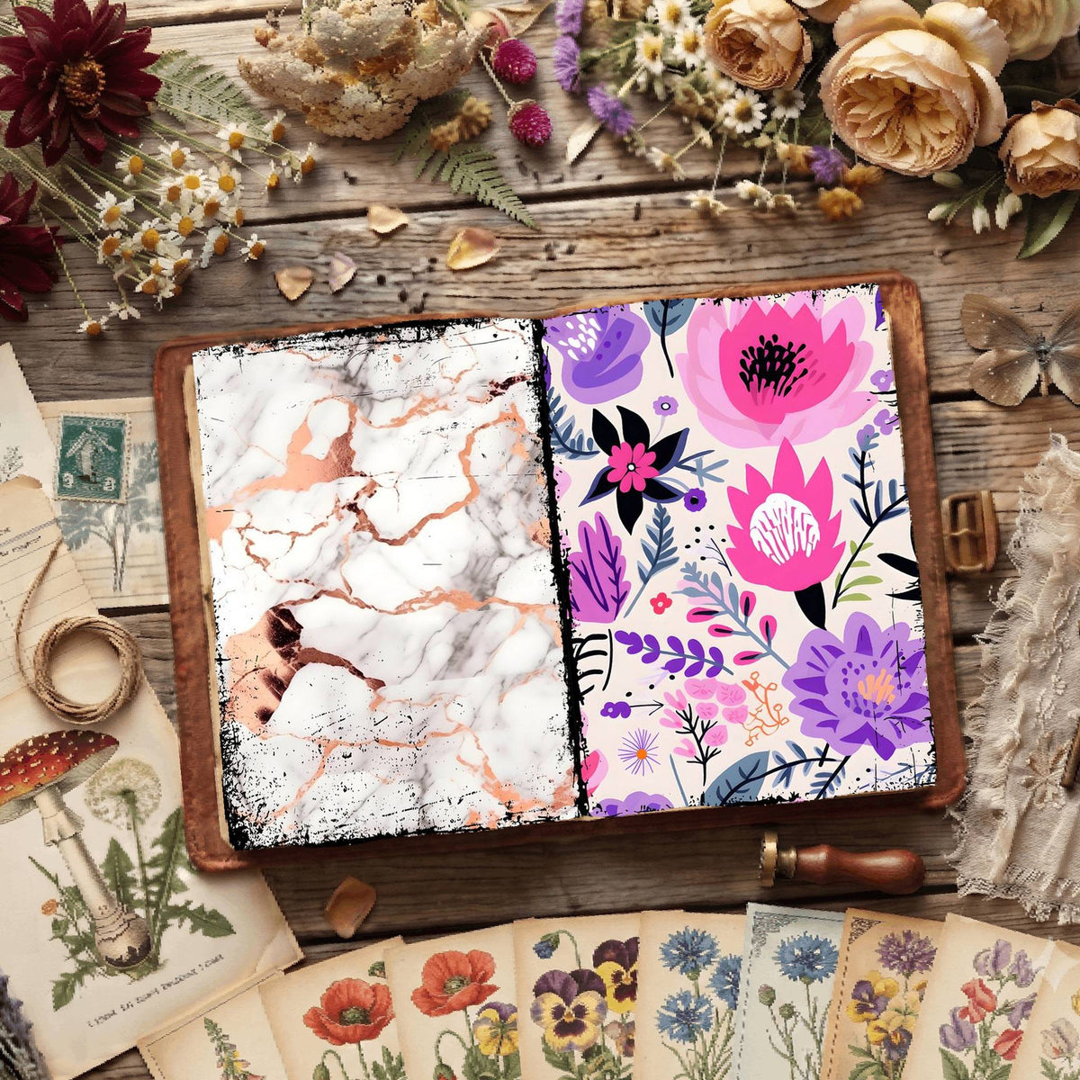 Floral Digital Papers