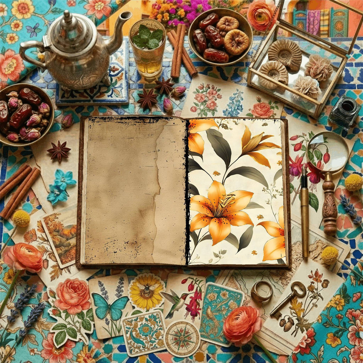 Floral Digital Papers