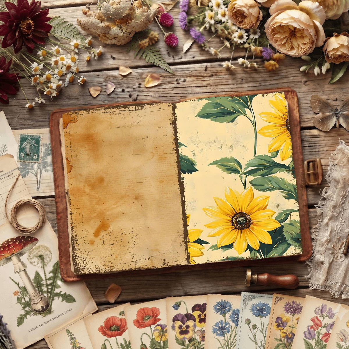 Floral Digital Papers