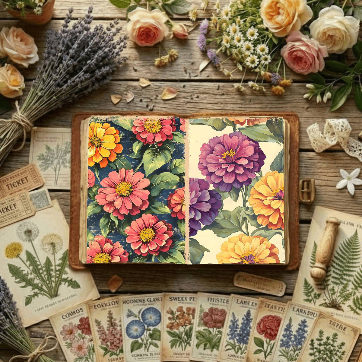 Floral Digital Papers