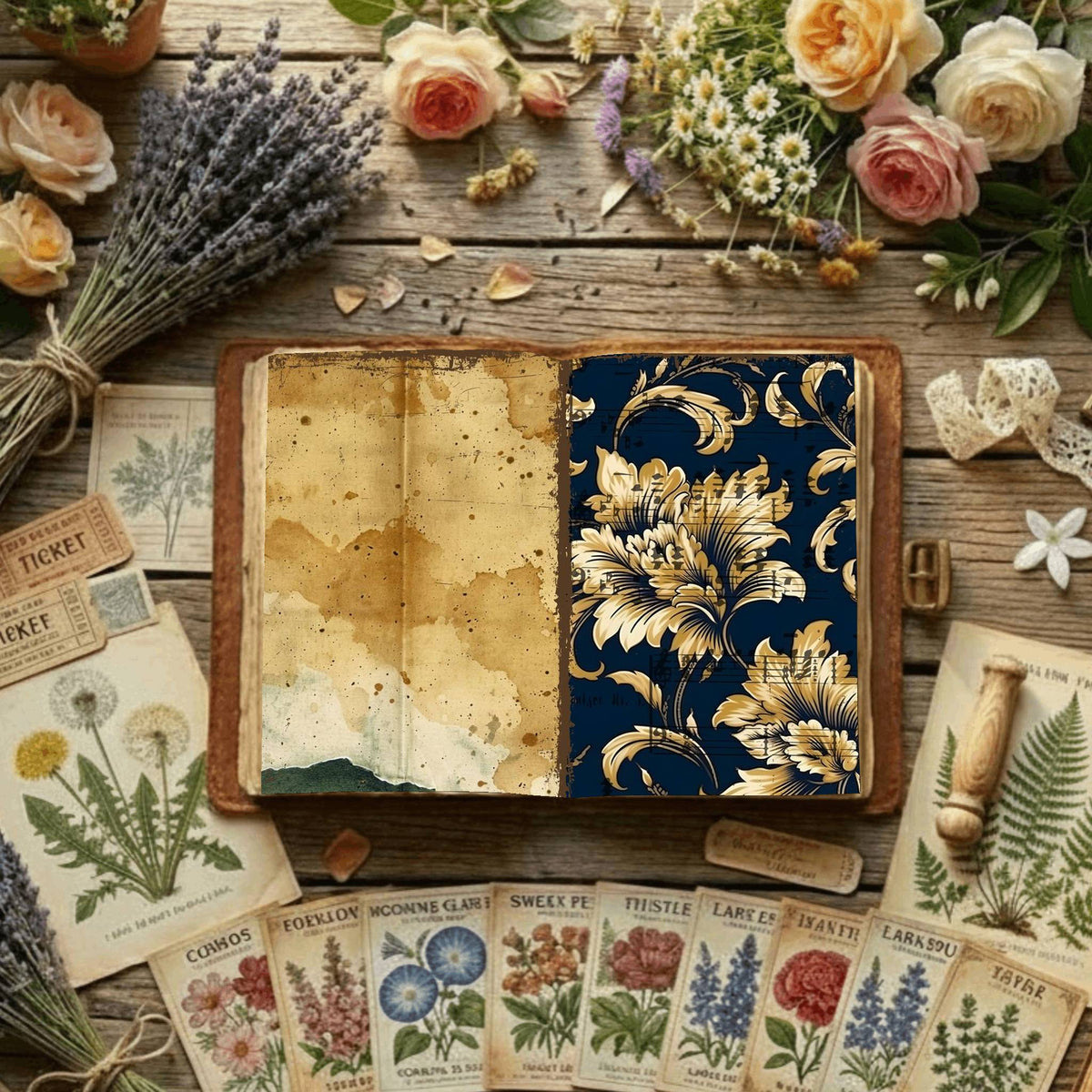 Floral Digital Papers
