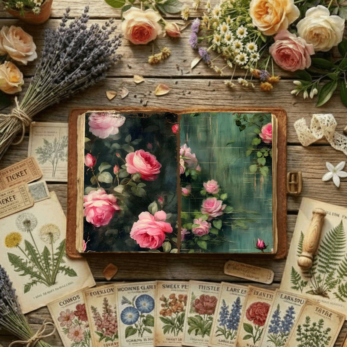 Floral Digital Papers