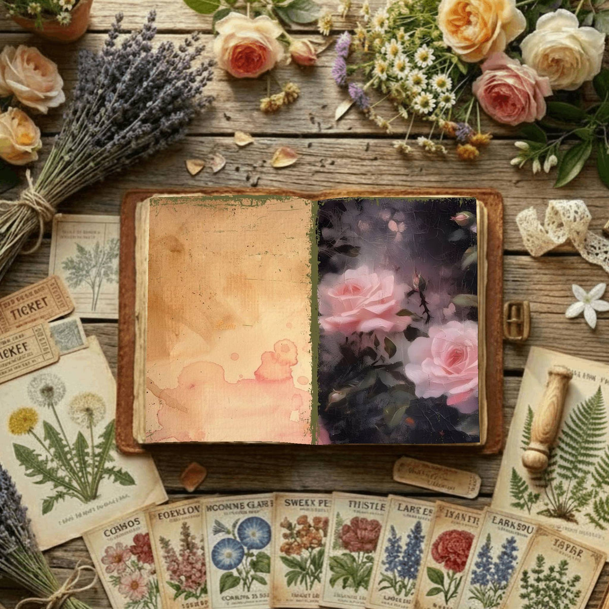 Floral Digital Papers