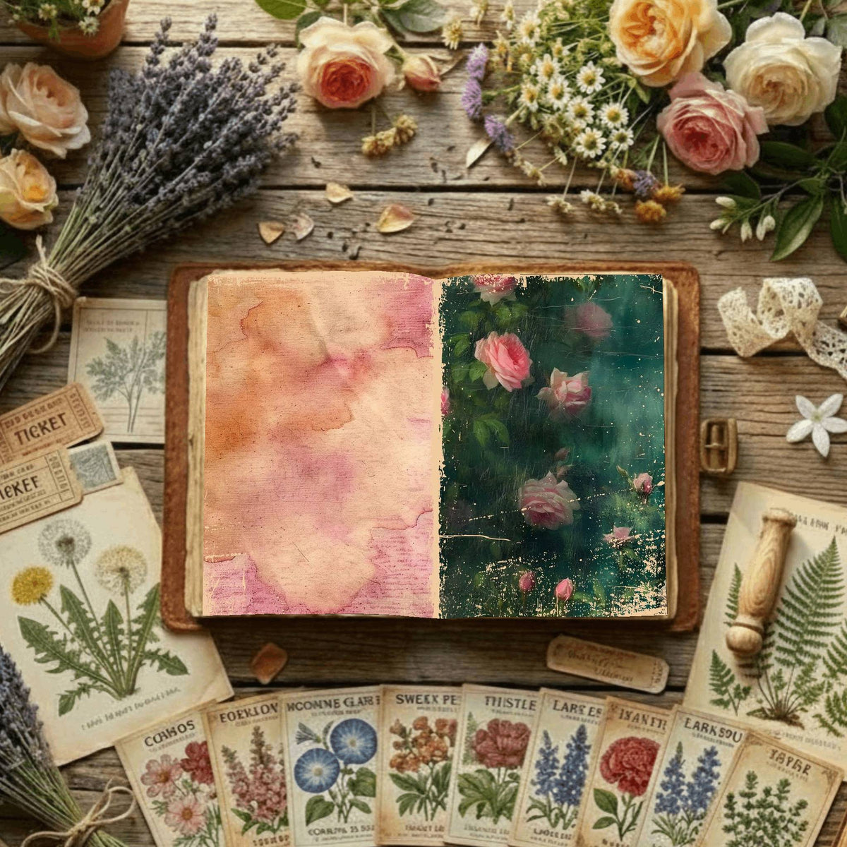 Floral Digital Papers