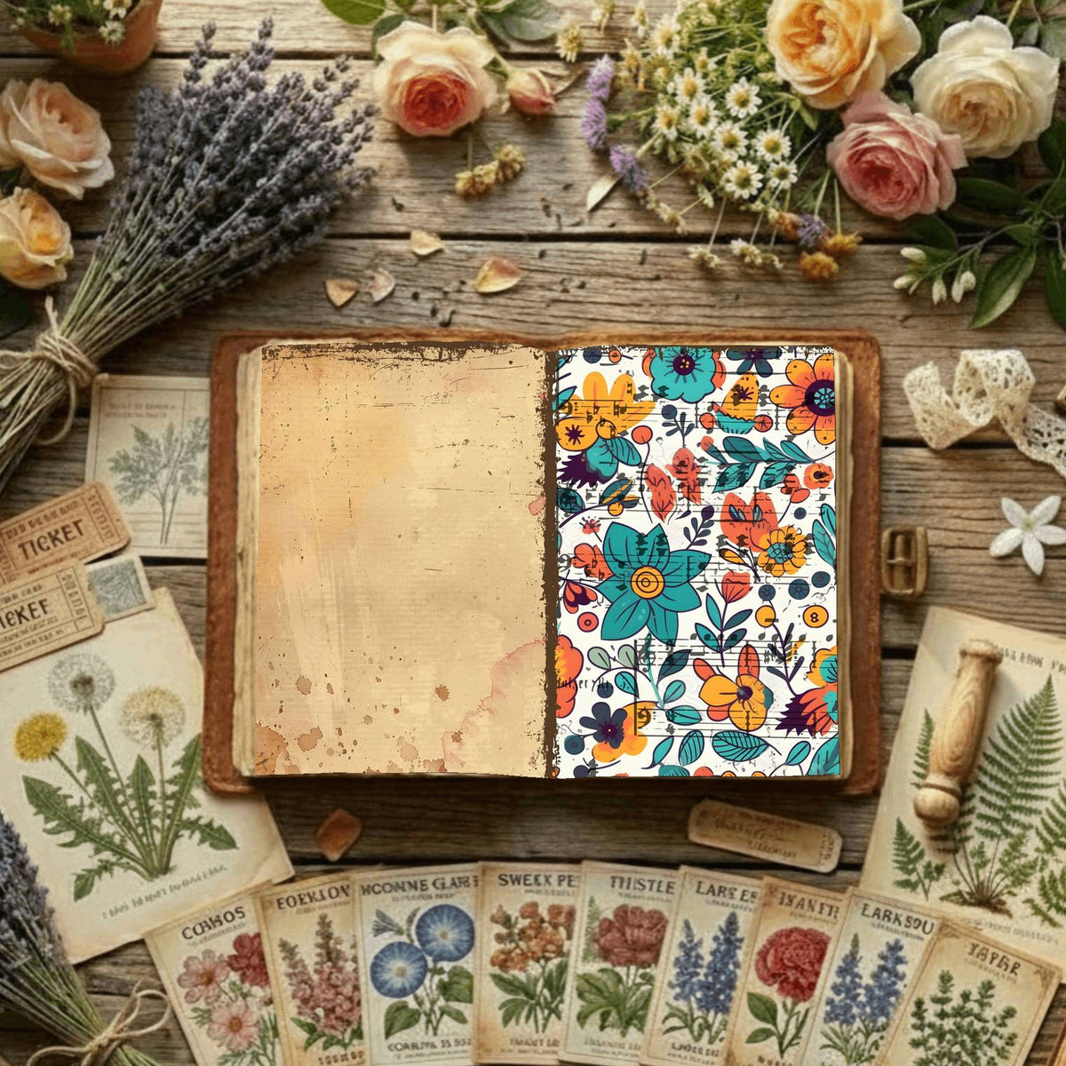 Floral Digital Papers