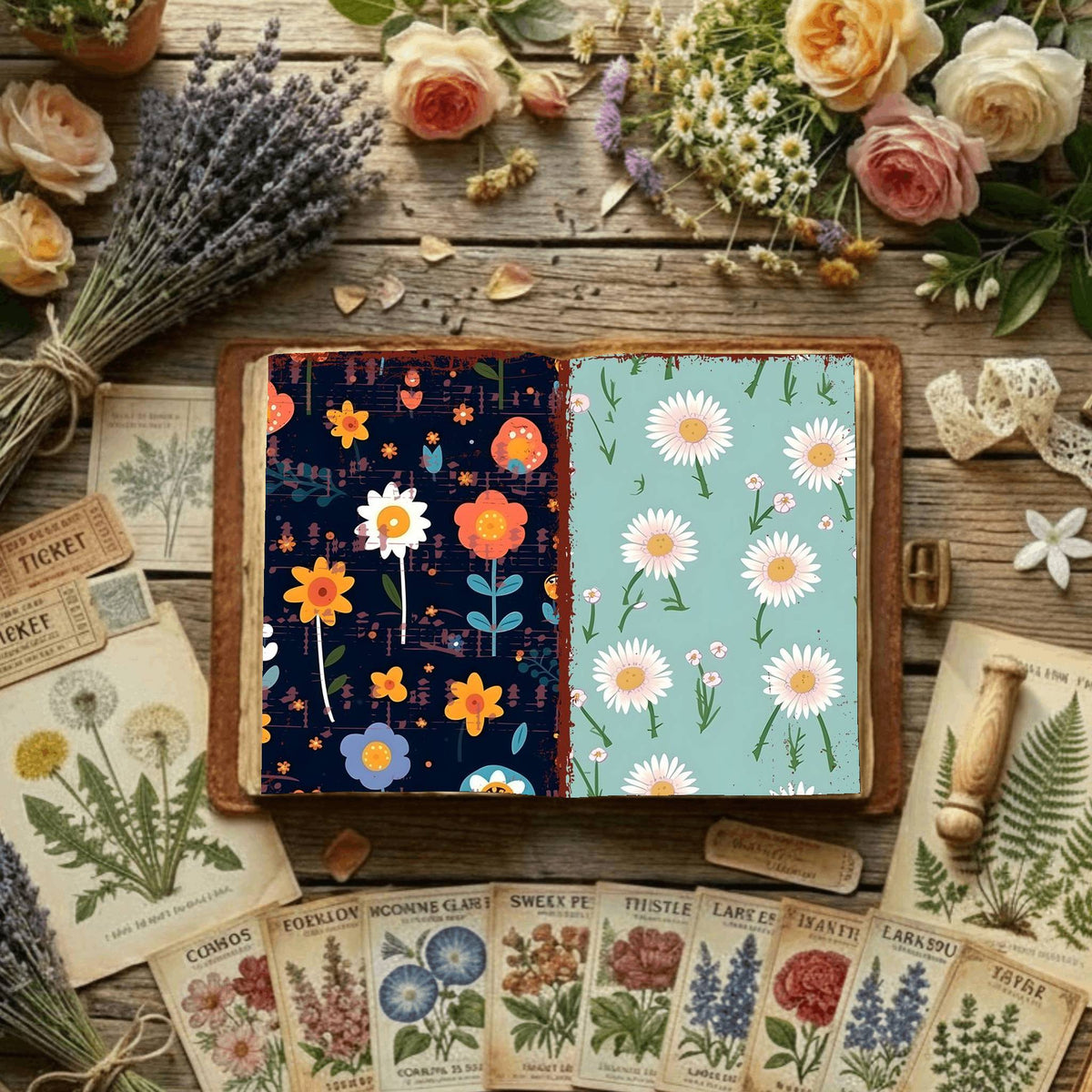 Floral Digital Papers