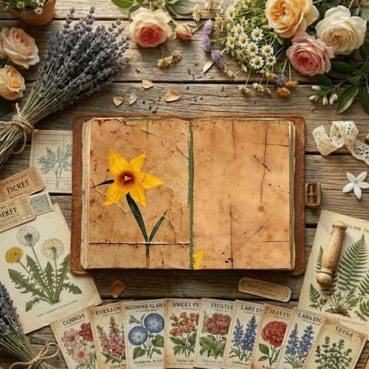 Floral Digital Papers