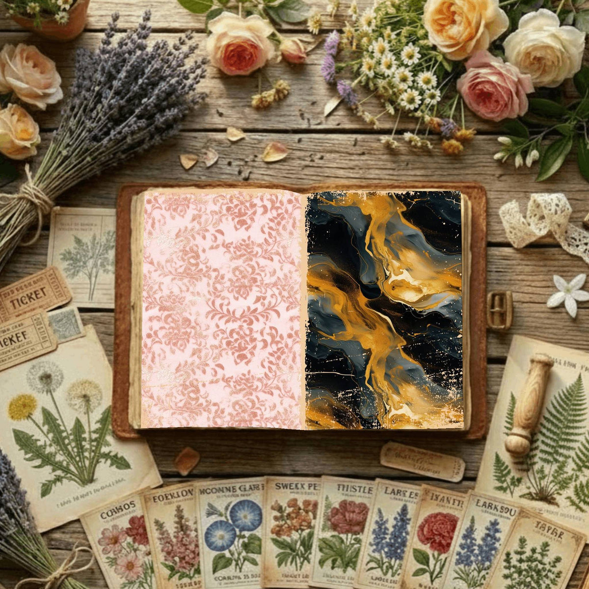 Floral Digital Papers