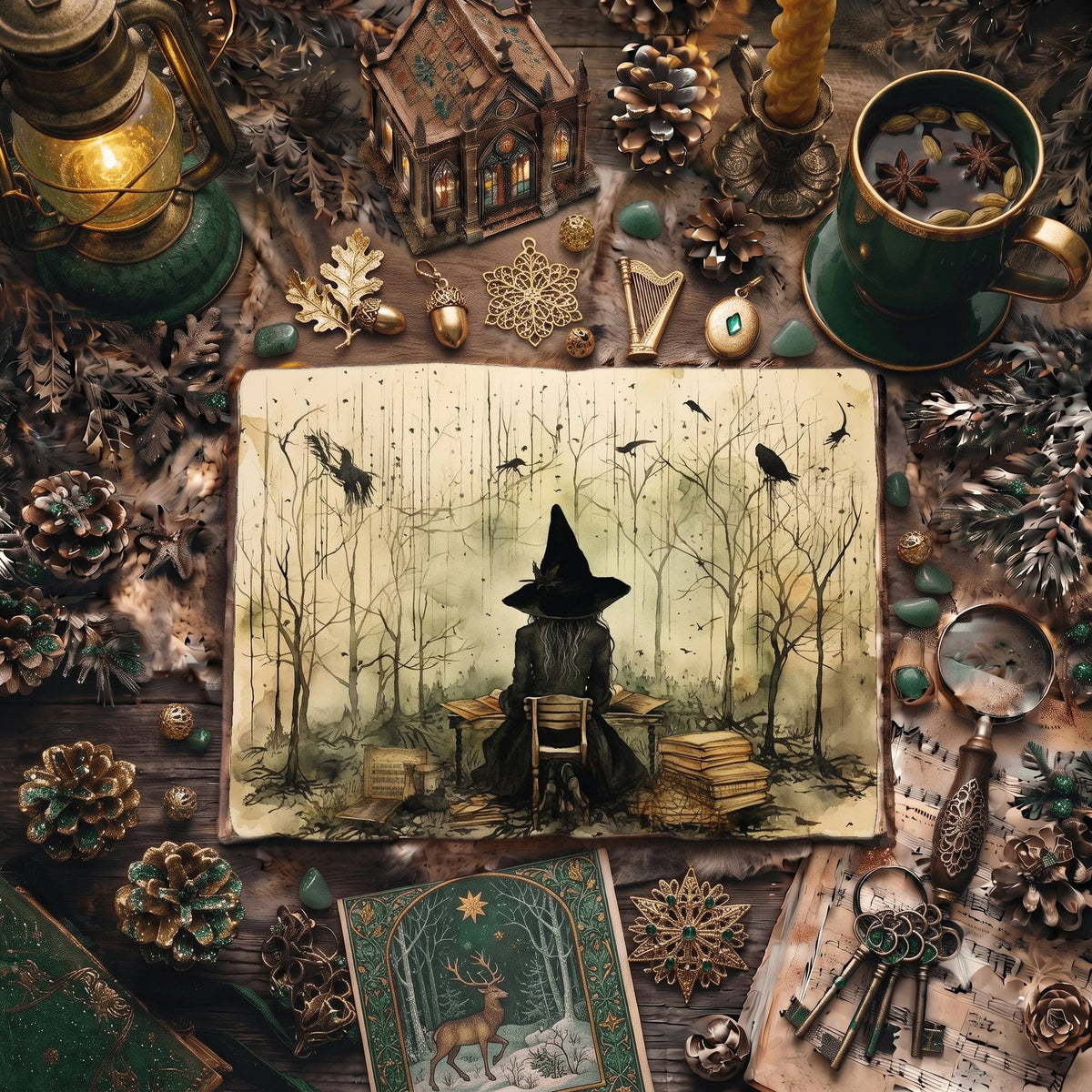 Forest Witch Digital Papers