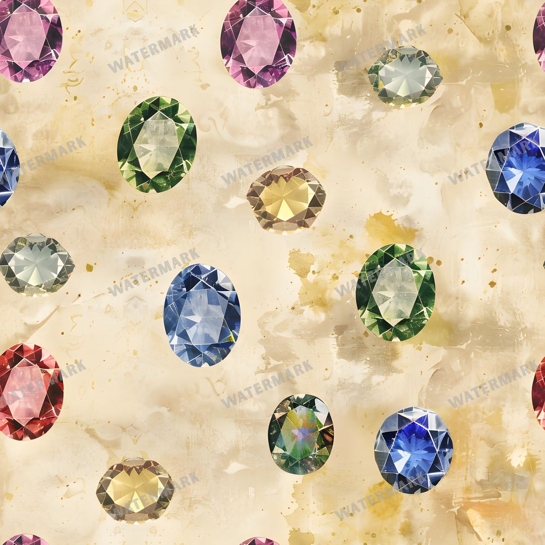 Gems Seamless Pattern