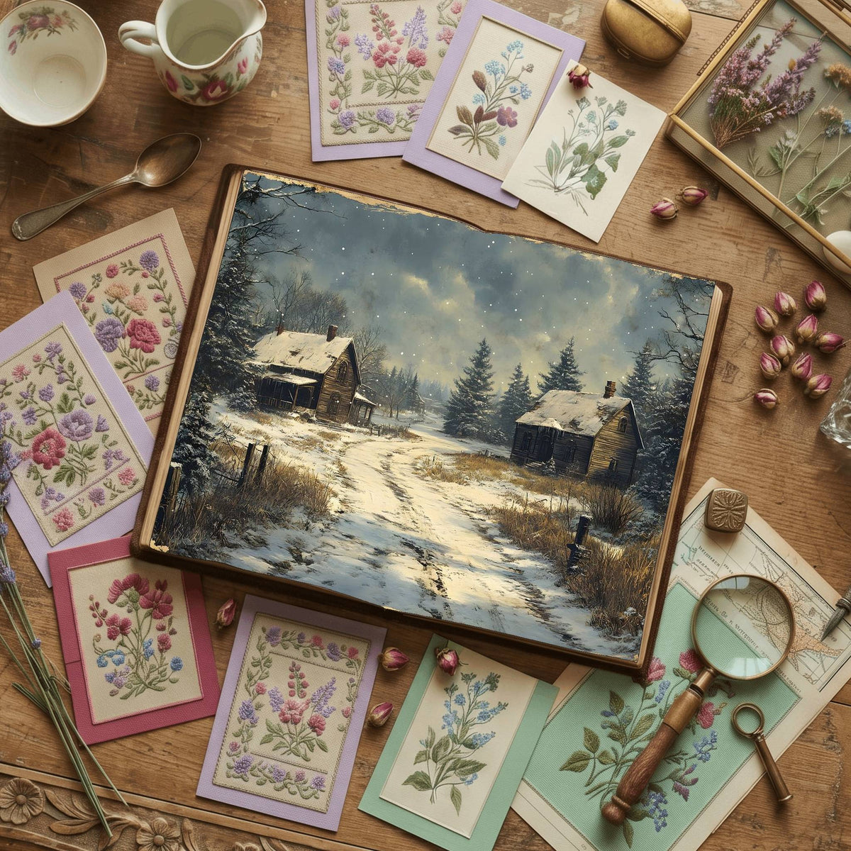 Gothic Christmas Digital Papers