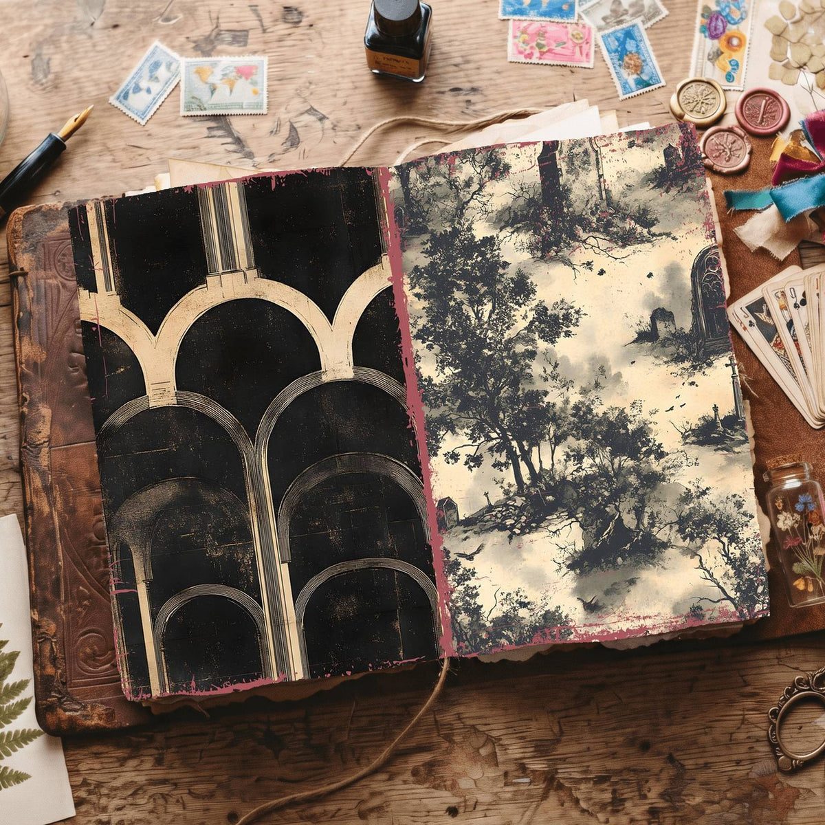 Gothic Digital Papers