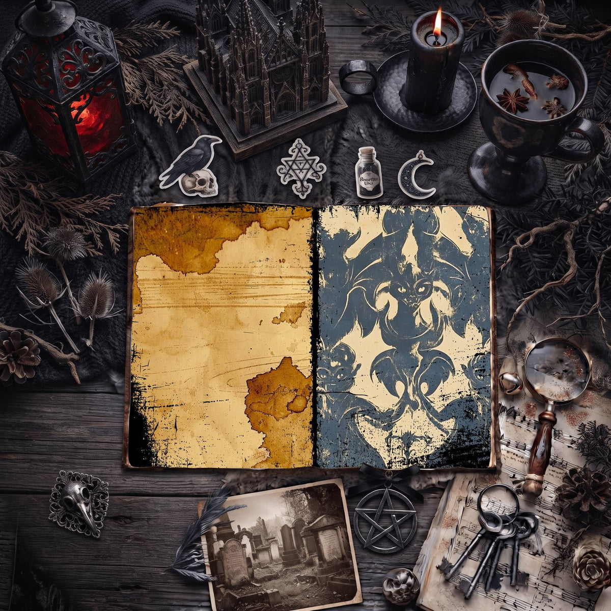 Gothic Digital Papers