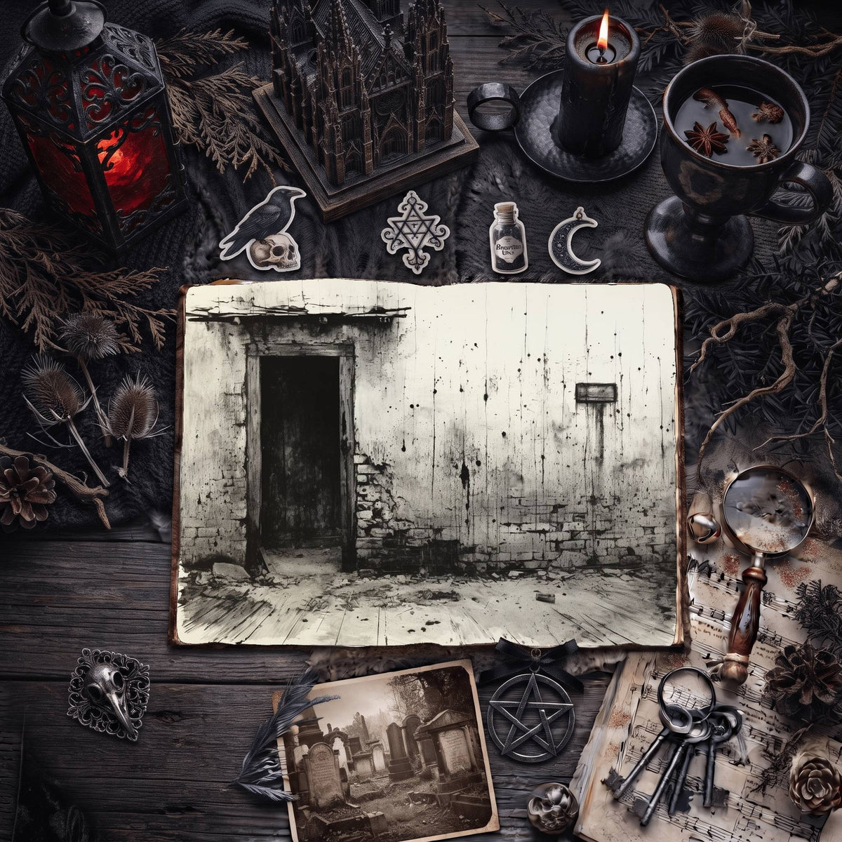 Gothic Digital Papers