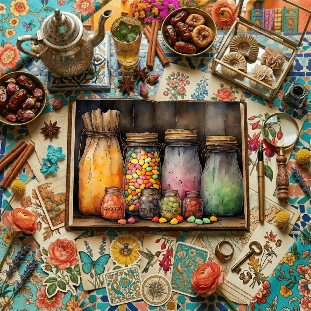 Halloween Candy Digital Papers