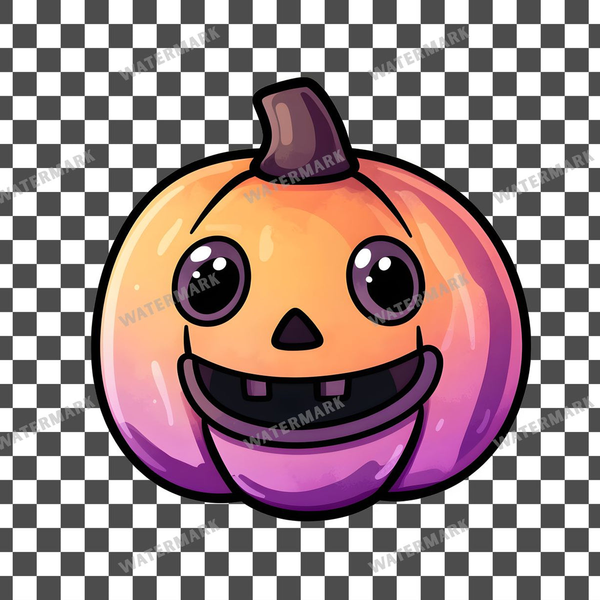 Halloween Kawaii Style Clipart Pngs