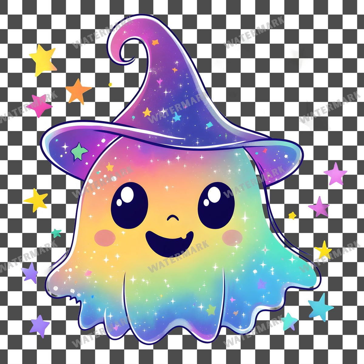 Halloween Kawaii Style Clipart Pngs
