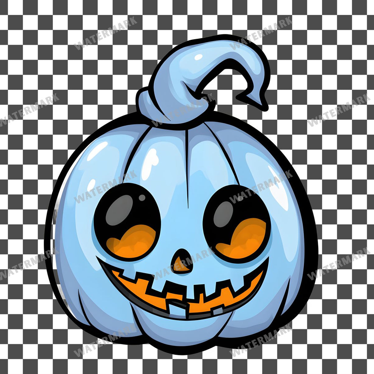 Halloween Kawaii Style Clipart Pngs