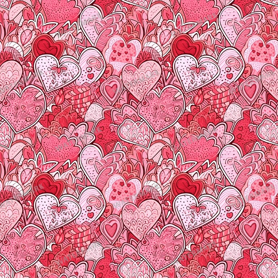 Hearts Seamless Pattern