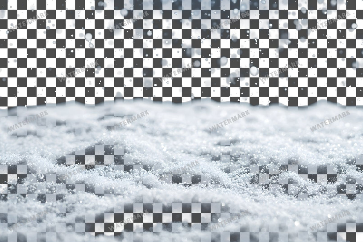 Heavy Snowfall Dense White Flakes Transparent Overlay Pngs