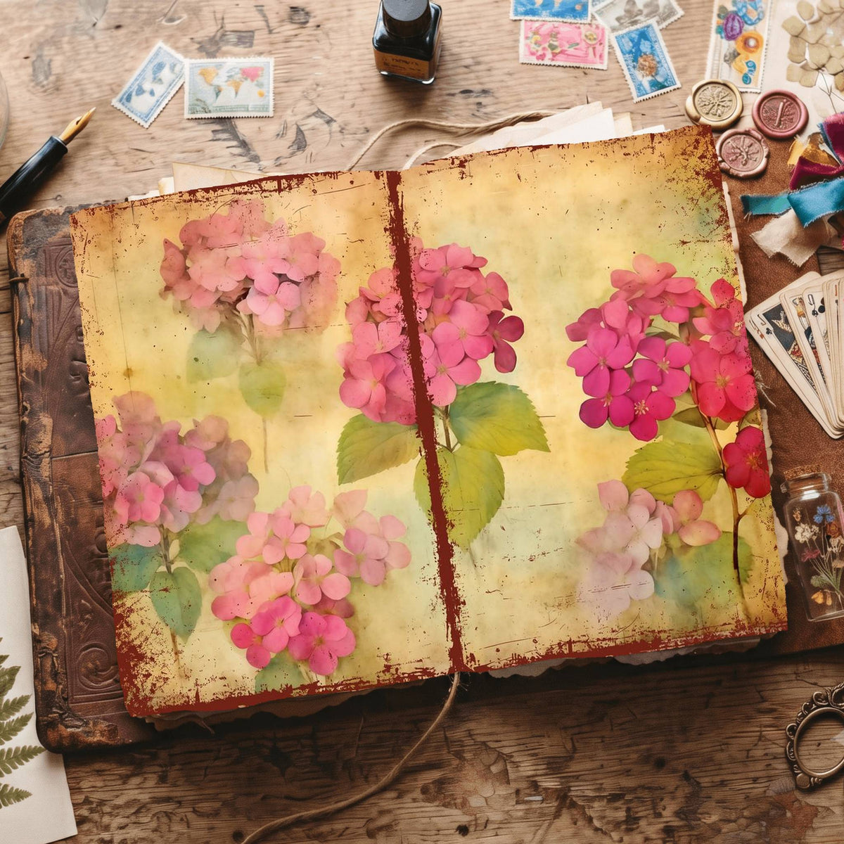 Hydrangea Digital Papers