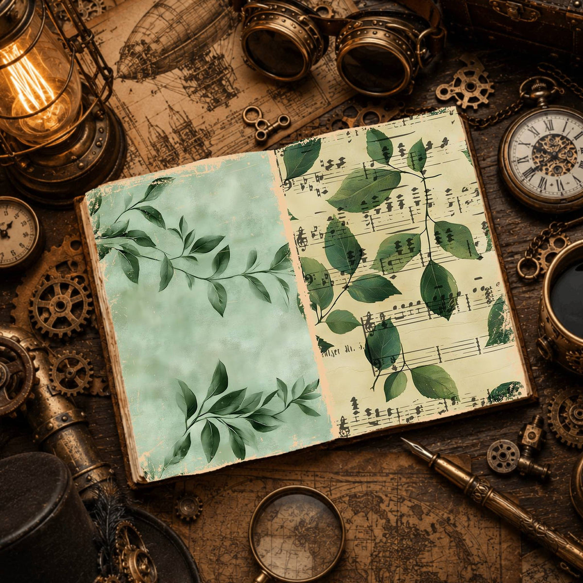Leaves Digital Papers