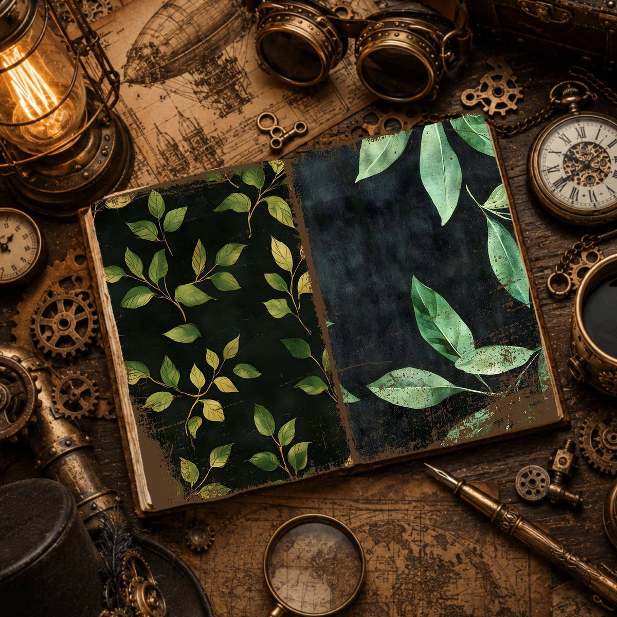 Leaves Digital Papers