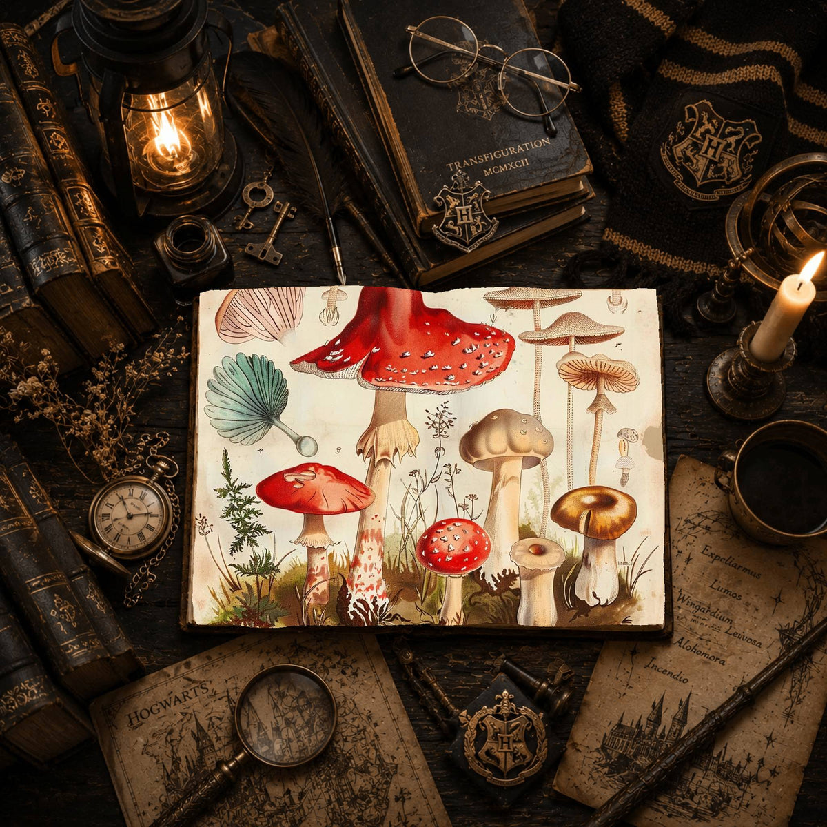 Magic Mushrooms Digital Papers