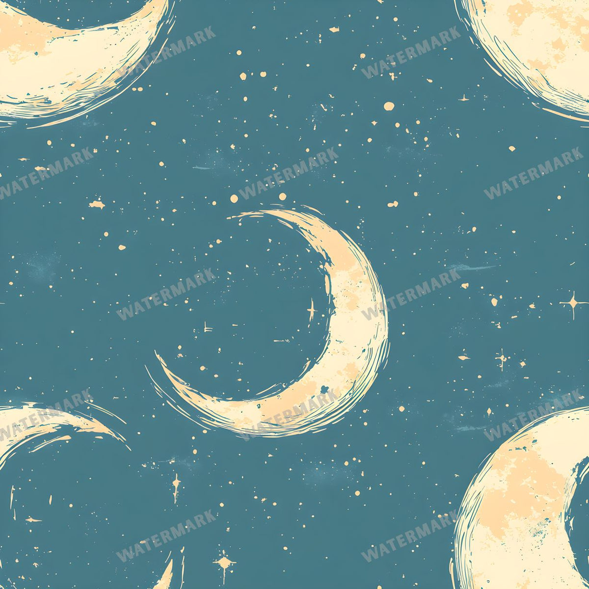 Moon seamless pattern digital paper, repeating design 19
