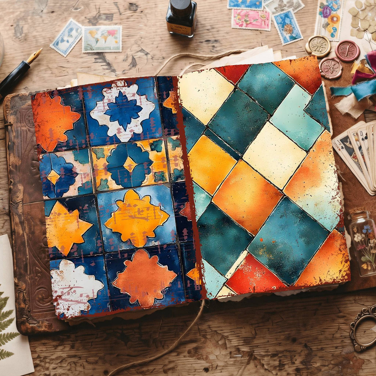 Moroccan Pattern Digital Papers