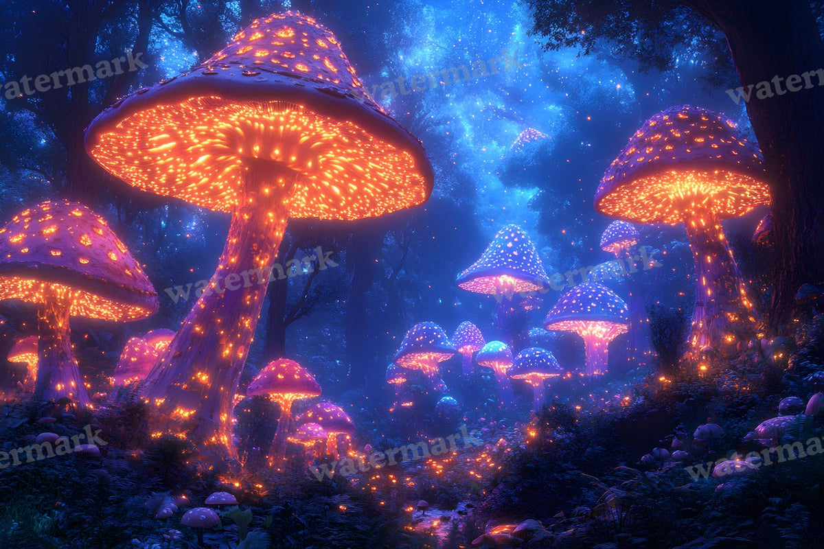Mushroom Forest Backdrop Images