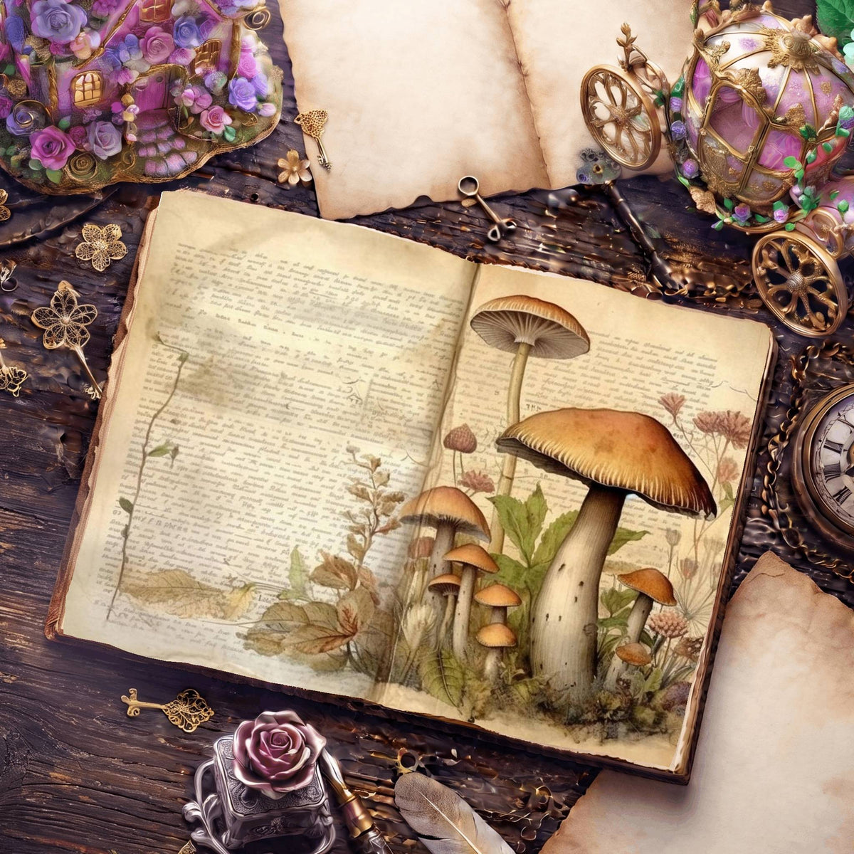 Mushroom Digital Papers