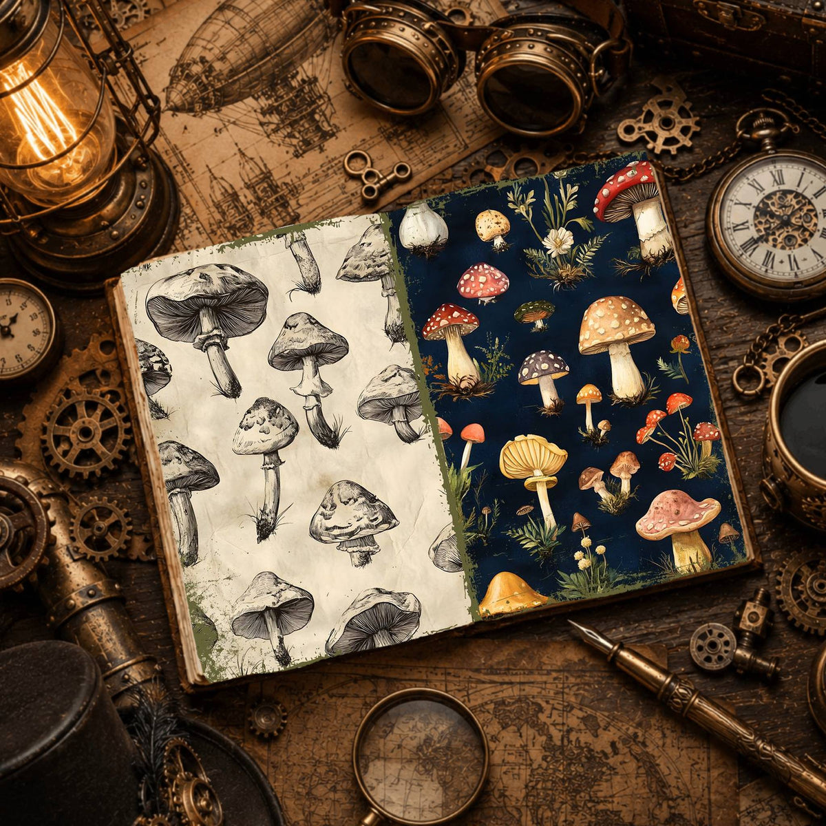 Mushroom Digital Papers