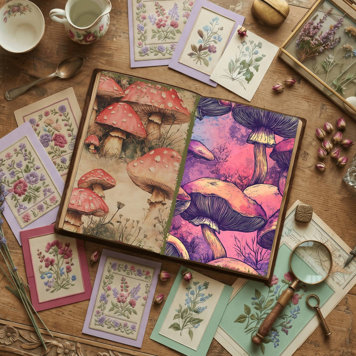 Mushroom Digital Papers