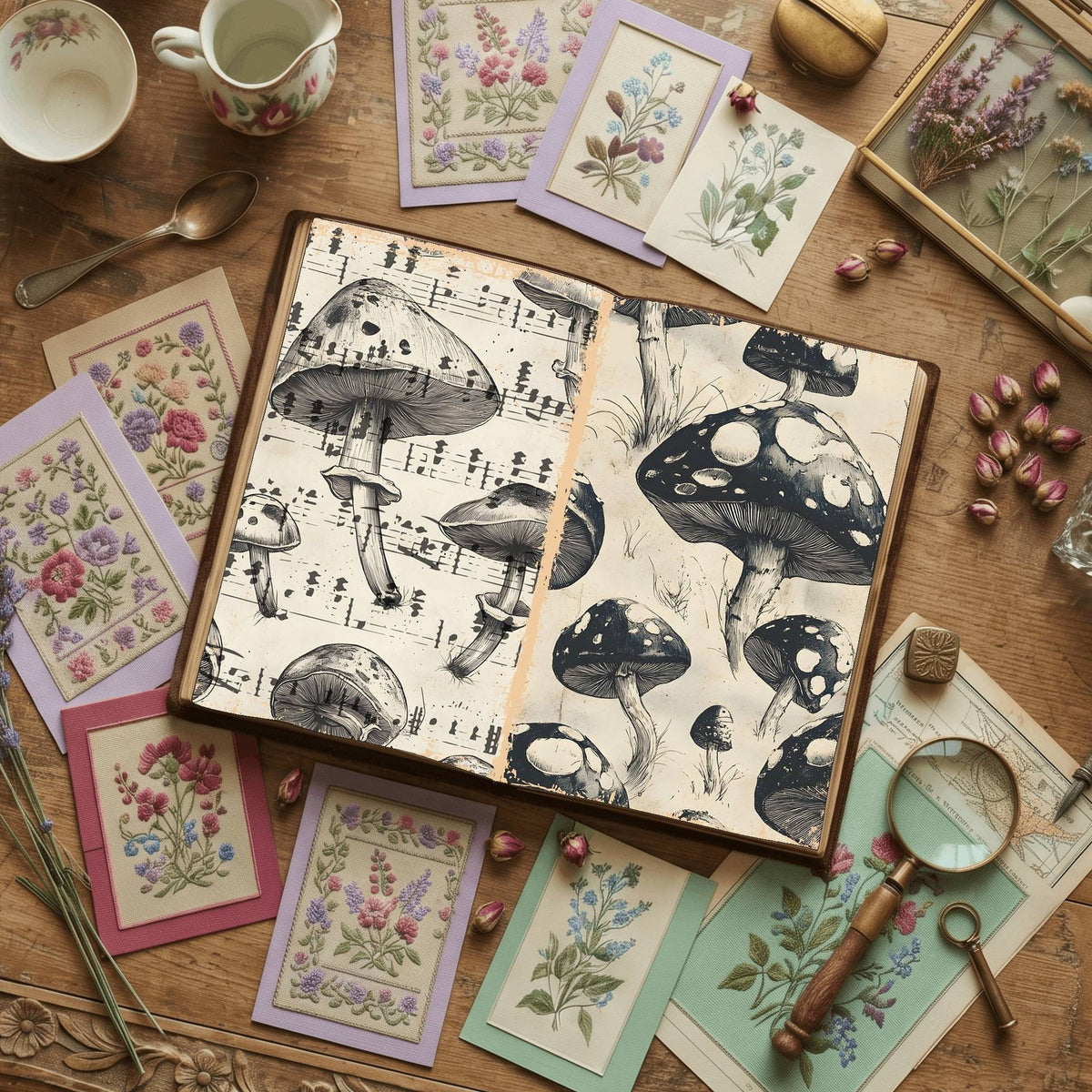 Mushroom Digital Papers