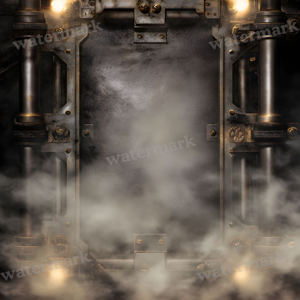Steampunk Machine Frame Backdrop Images