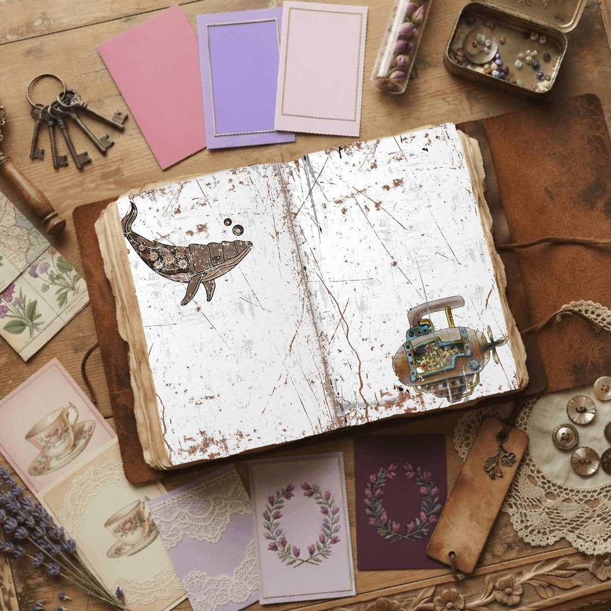 Steampunk Digital Papers