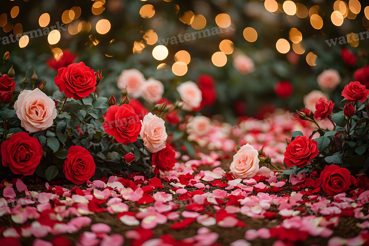 Valentine Rose Garden digital photo backdrop for photo editing, preview 18