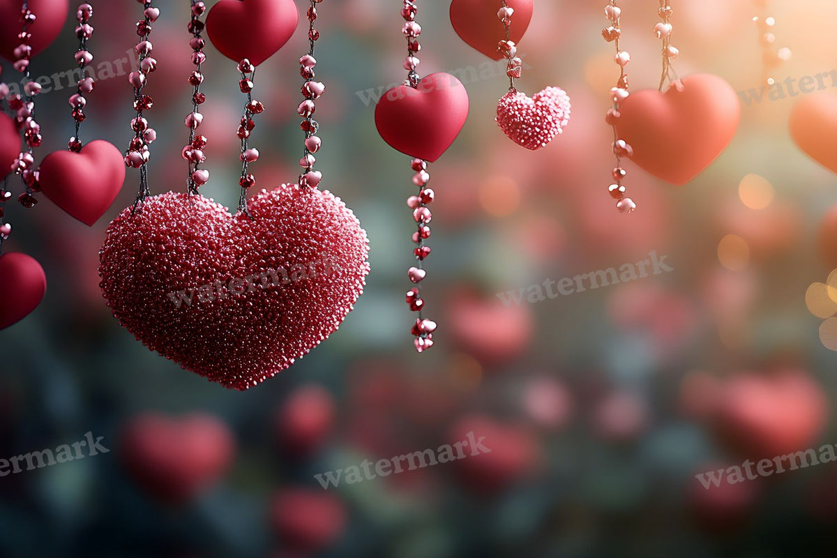 Valentine digital photo backdrop for photo editing, preview 18