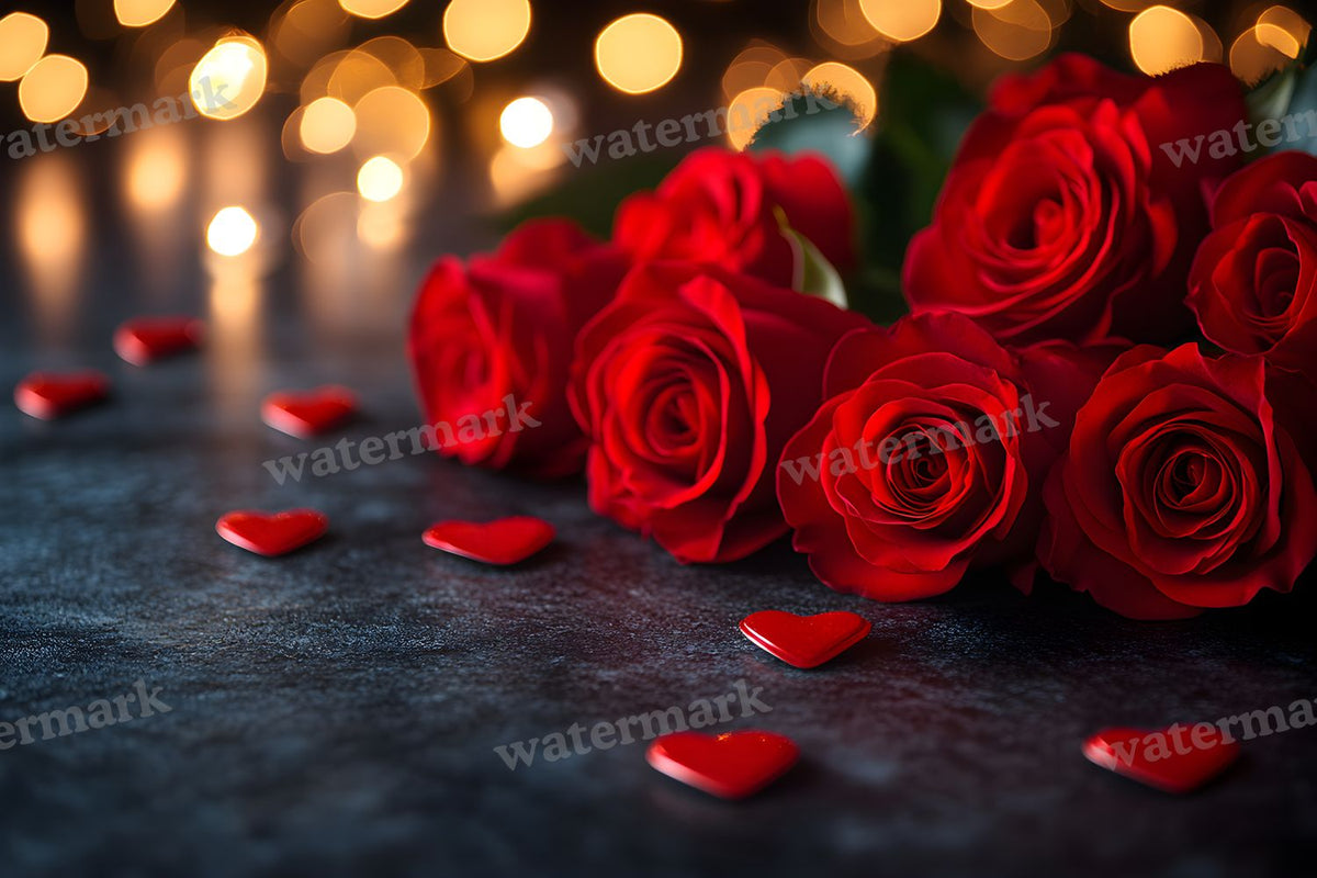 Valentine's Day digital photo backdrop for photo editing, preview 18