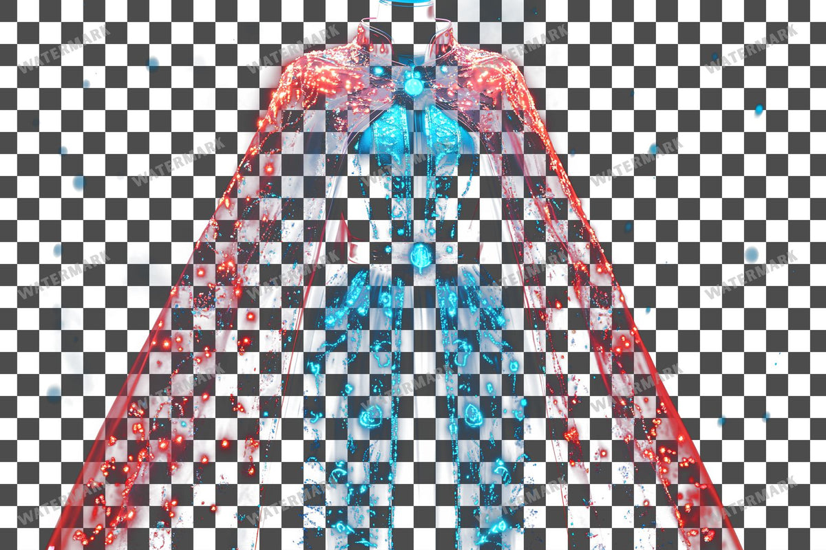Vibrant Witchs Robe Transparent Overlay Pngs