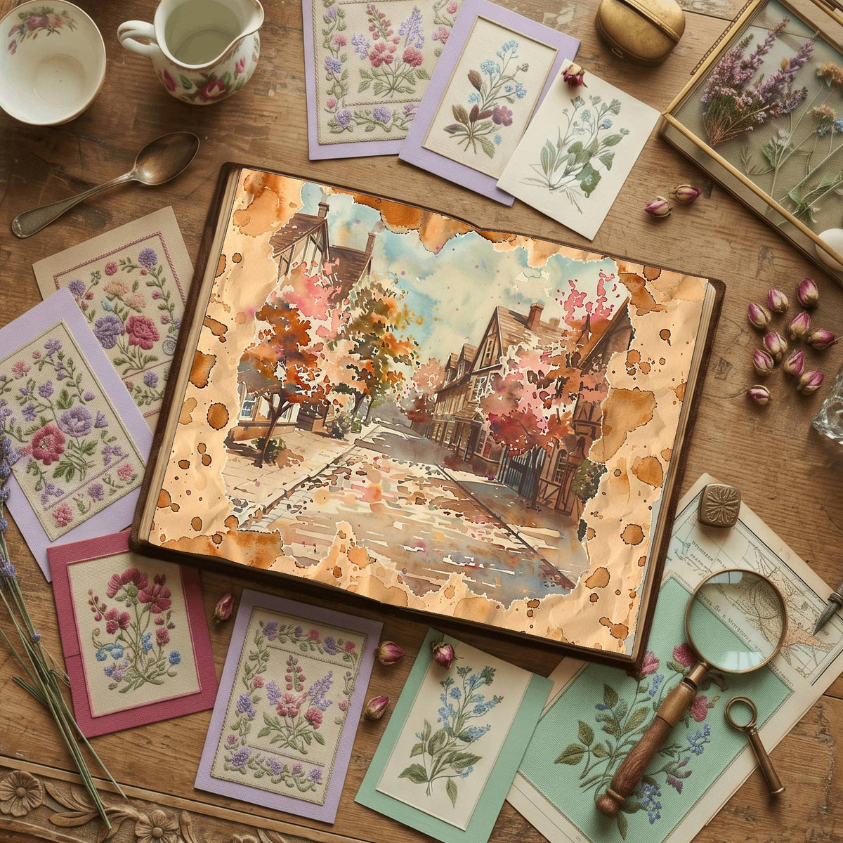 Victorian Life printable junk journal paper, page preview 19