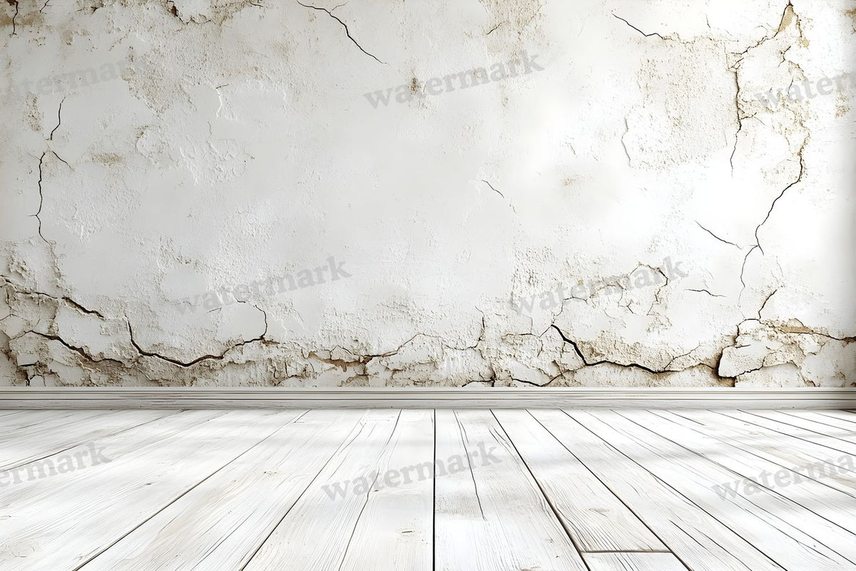 Vintage Textured Wall Ivory White digital photo backdrop for photo editing, preview 18