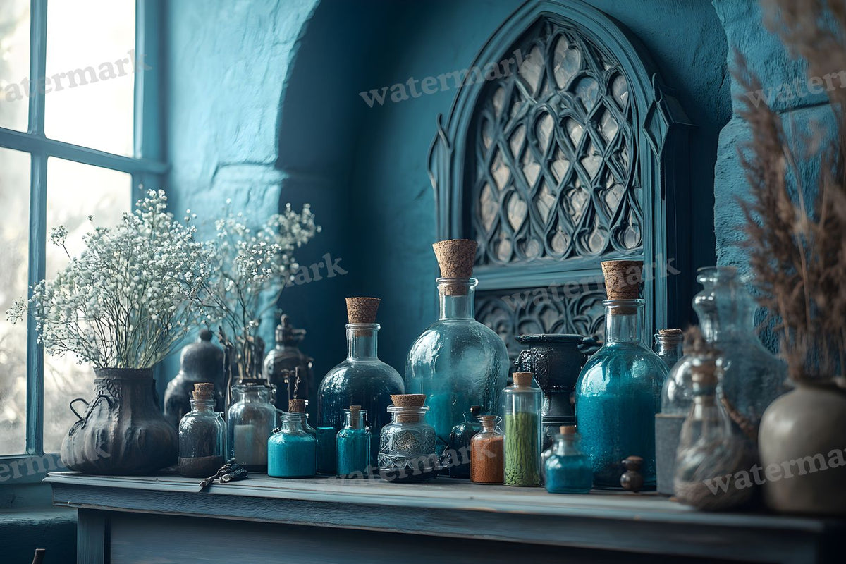 Witchs Apothecaryblue Backdrop Images