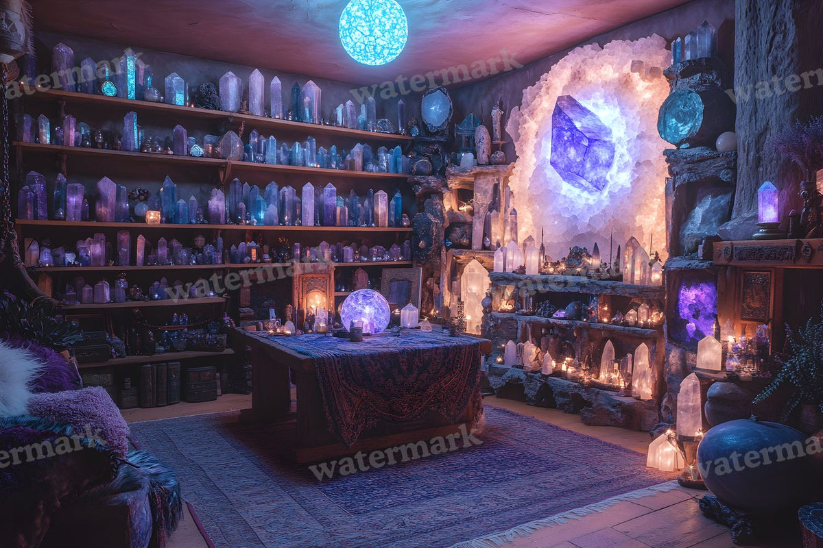 Witchs Crystal Den Backdrop Images