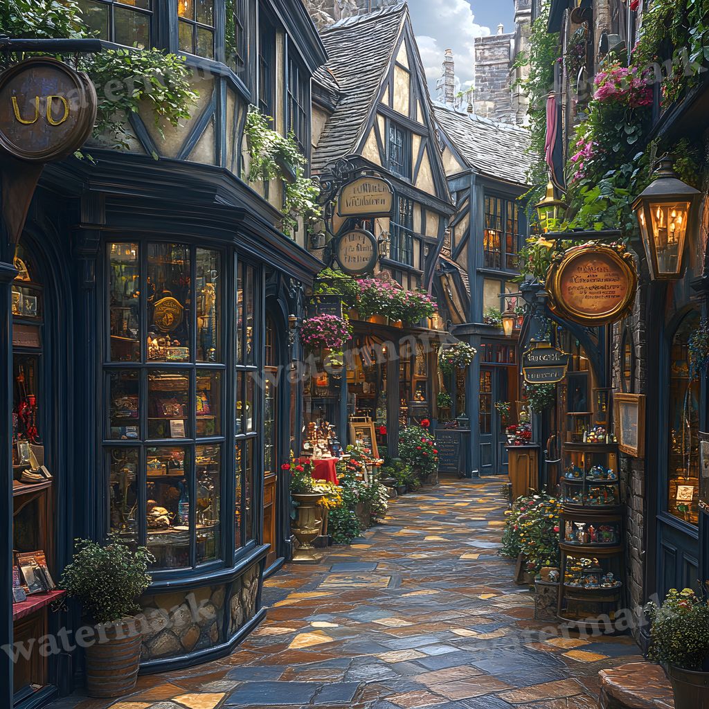 Wizarding Alley Backdrop Images