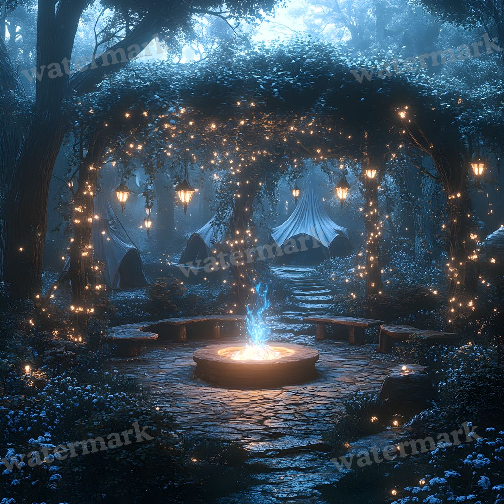 Woodland Elf Sanctuary Backdrop Images