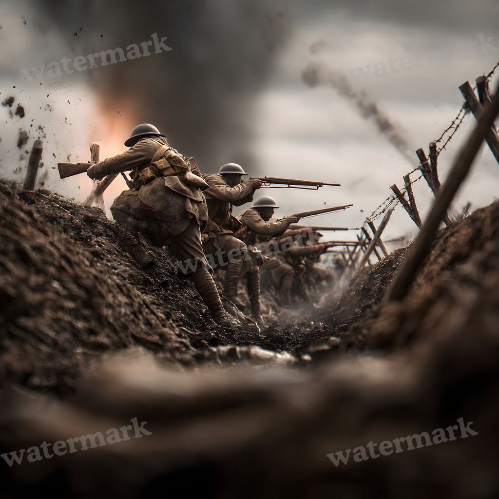 Ww Soldiercharging Backdrop Images